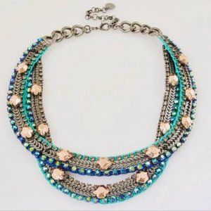 Stella & Dot Rose Gold + Hematite Mercy Statement Necklace